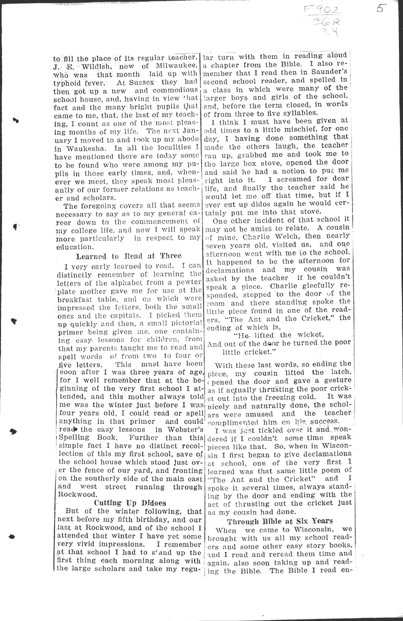  Source: Waukesha Freeman Topics: Education Date: 1921-12-08