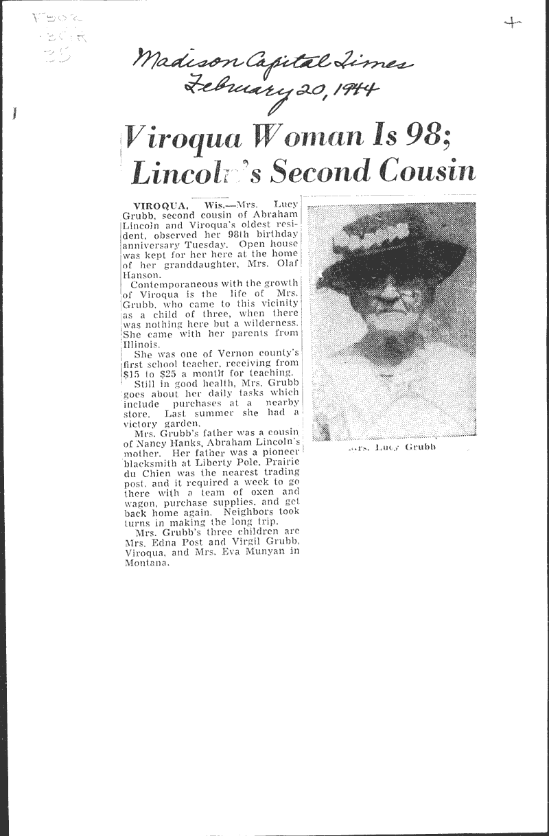  Source: Madison Capital Times Date: 1944-02-20