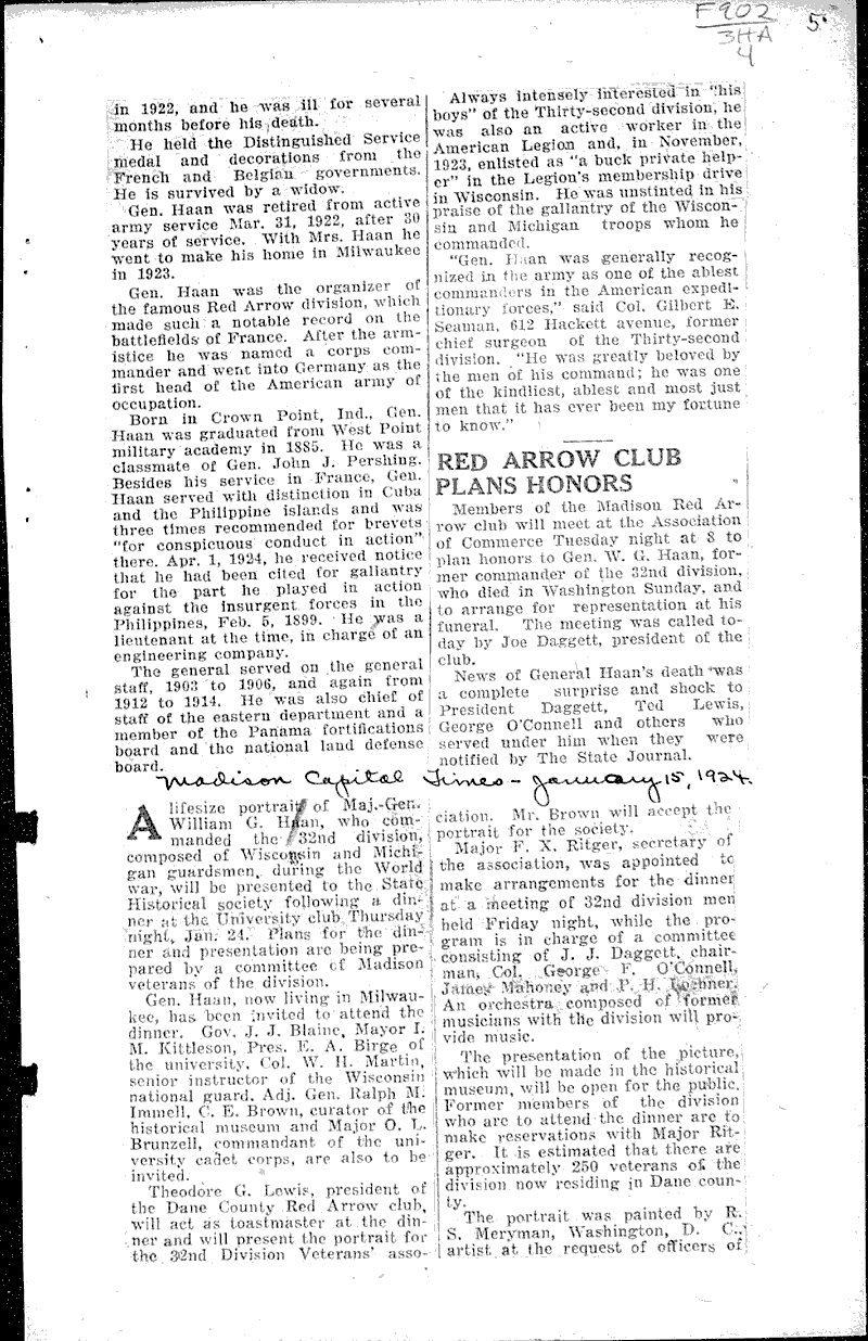  Source: Madison Capital Times Topics: Art and Music Date: 1924-01-15