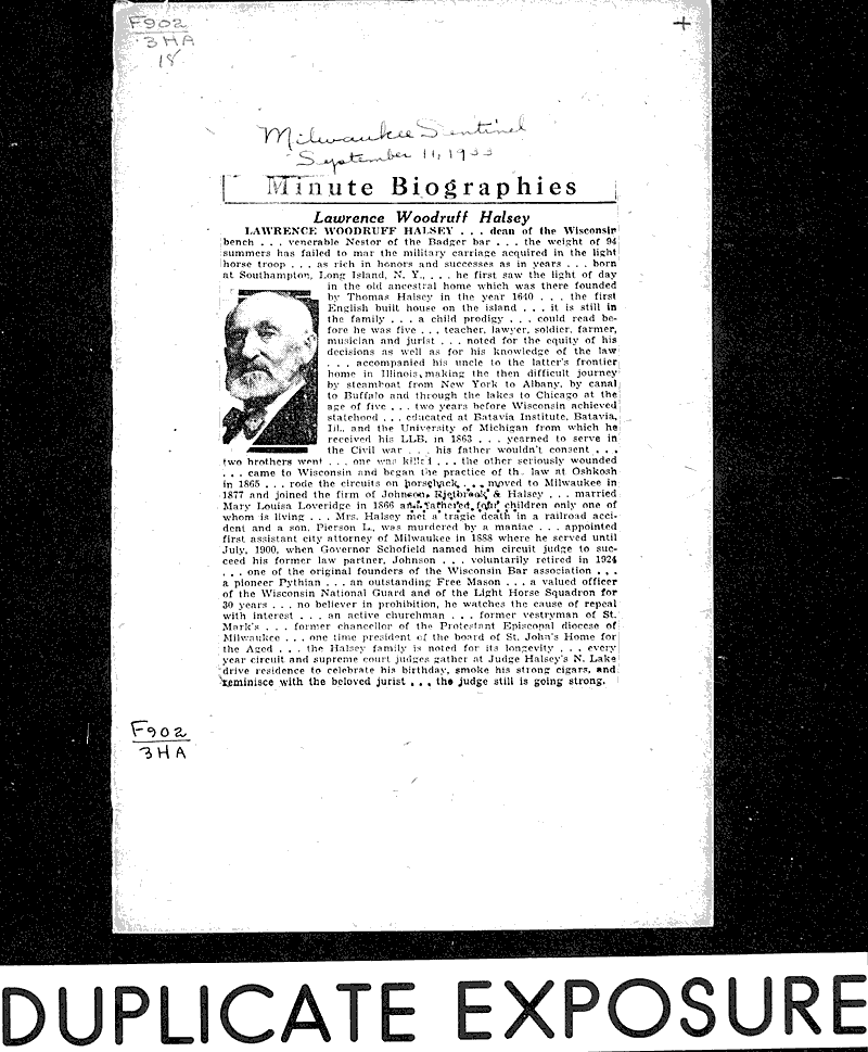  Source: Milwaukee Sentinel Topics: Government and Politics Date: 1933-09-11