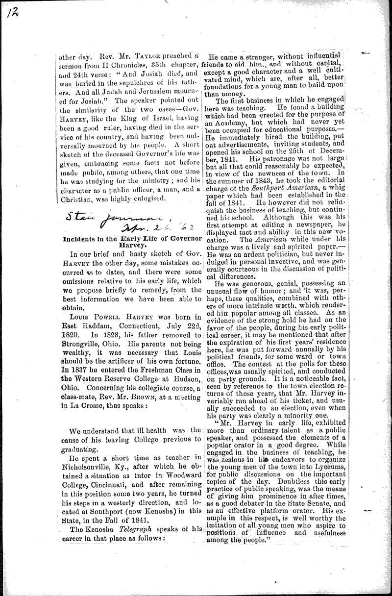  Source: Wisconsin State Journal Topics: Government and Politics Date: 1862-04-??