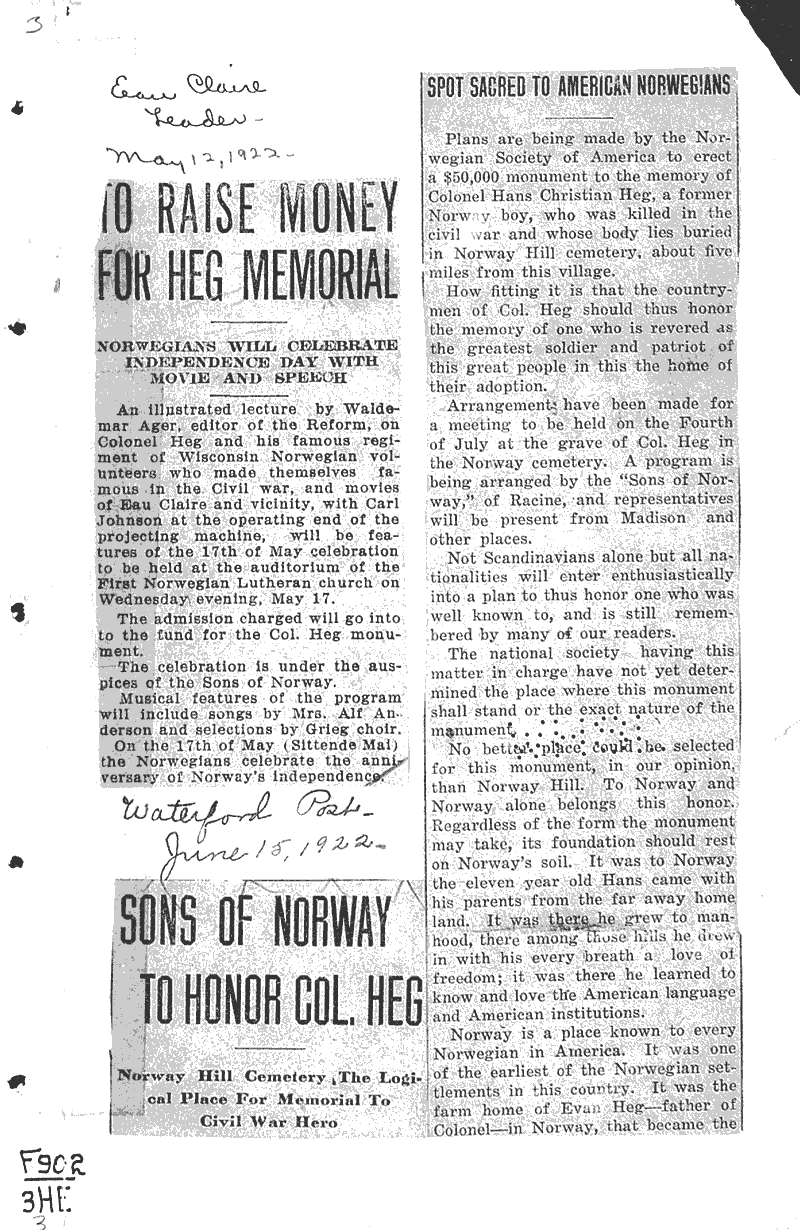  Source: Waterford Post Date: 1922-06-15
