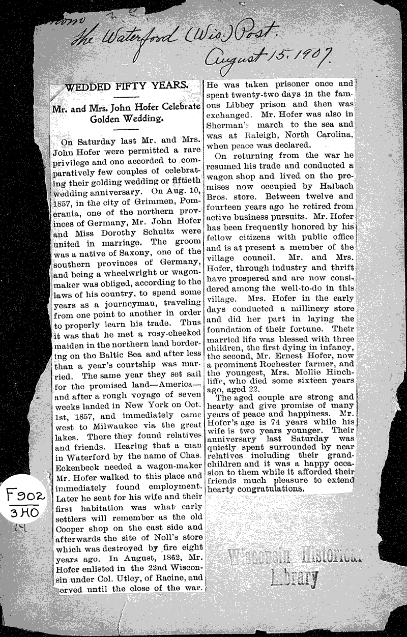  Source: Waterford Post Date: 1907-08-15