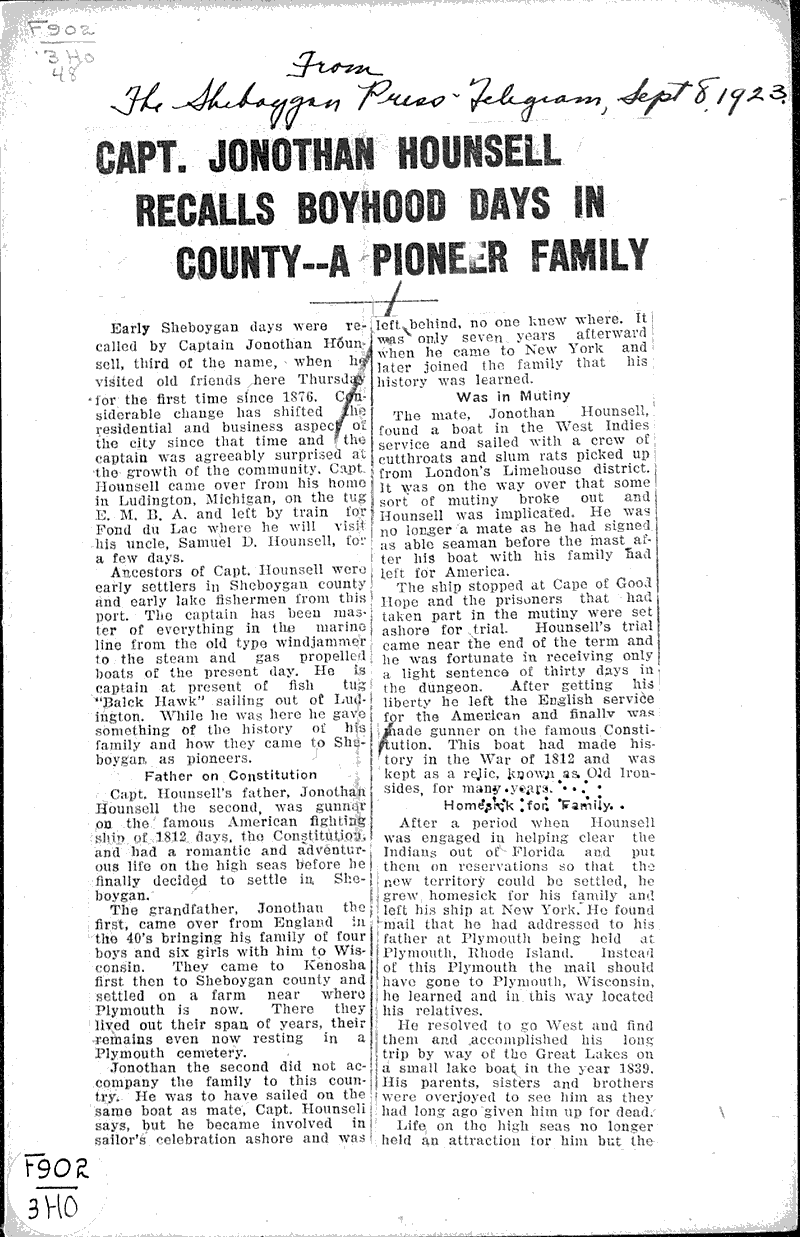  Source: Sheboygan Press-Telegram Date: 1923-09-08