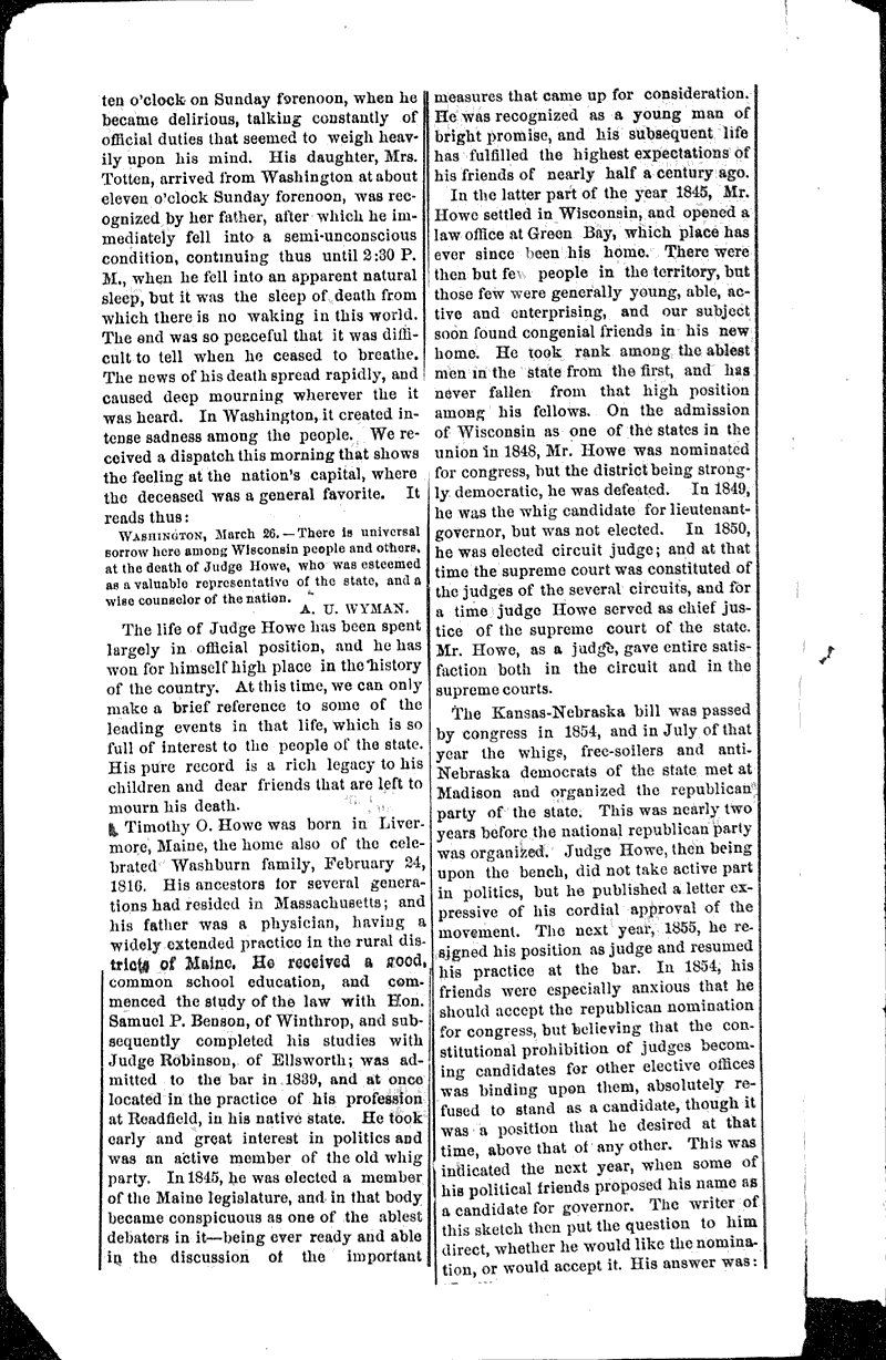  Source: Wisconsin State Journal Date: 1883-03-26