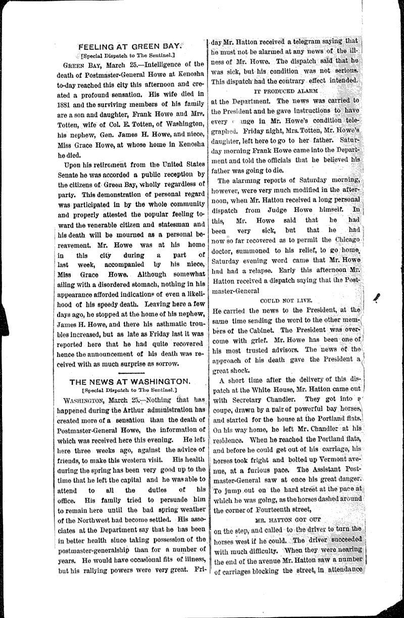  Source: Milwaukee Sentinel Topics: Government and Politics Date: 1883-03-26