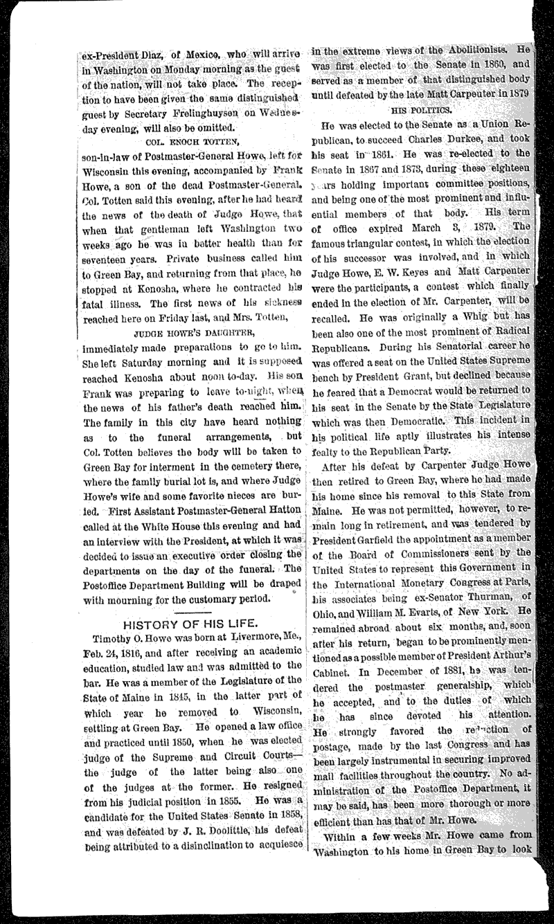  Source: Milwaukee Sentinel Topics: Government and Politics Date: 1883-03-26
