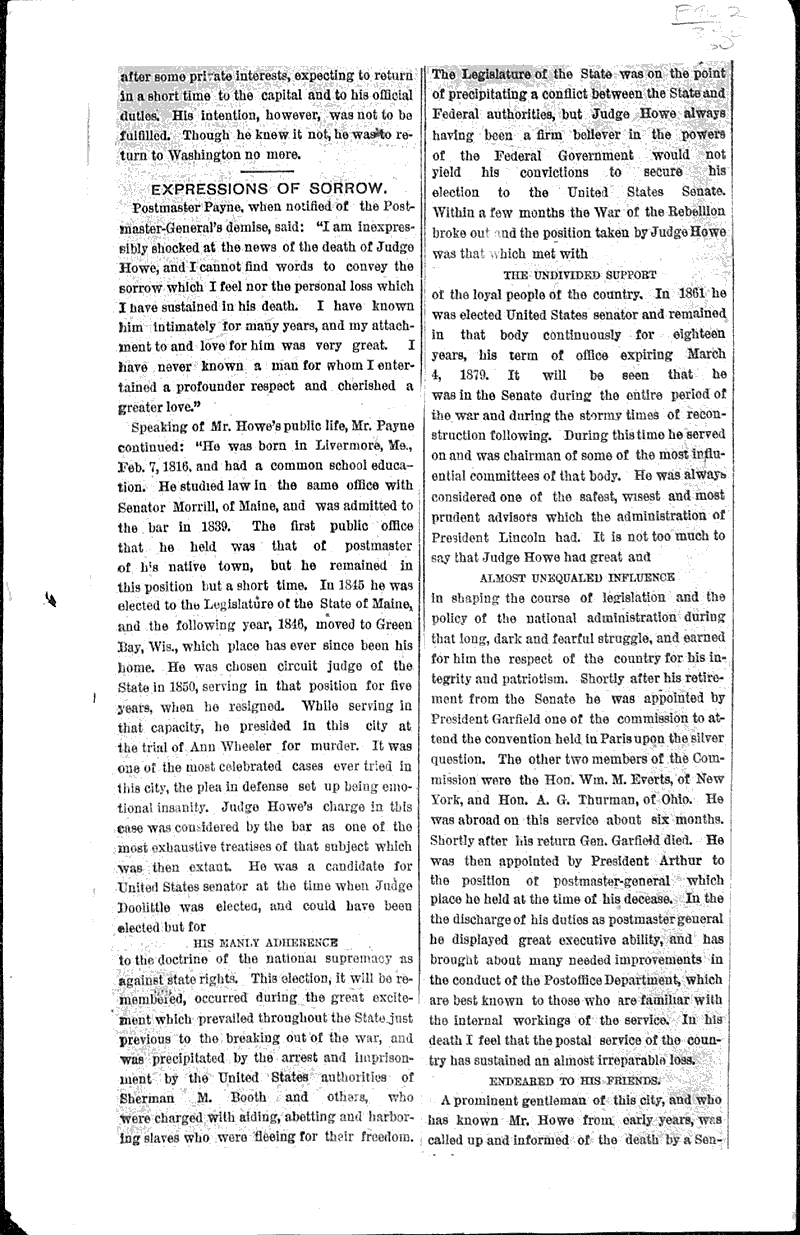  Source: Milwaukee Sentinel Topics: Government and Politics Date: 1883-03-26