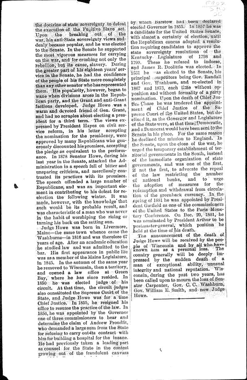  Source: Milwaukee Sentinel Topics: Government and Politics Date: 1883-03-26