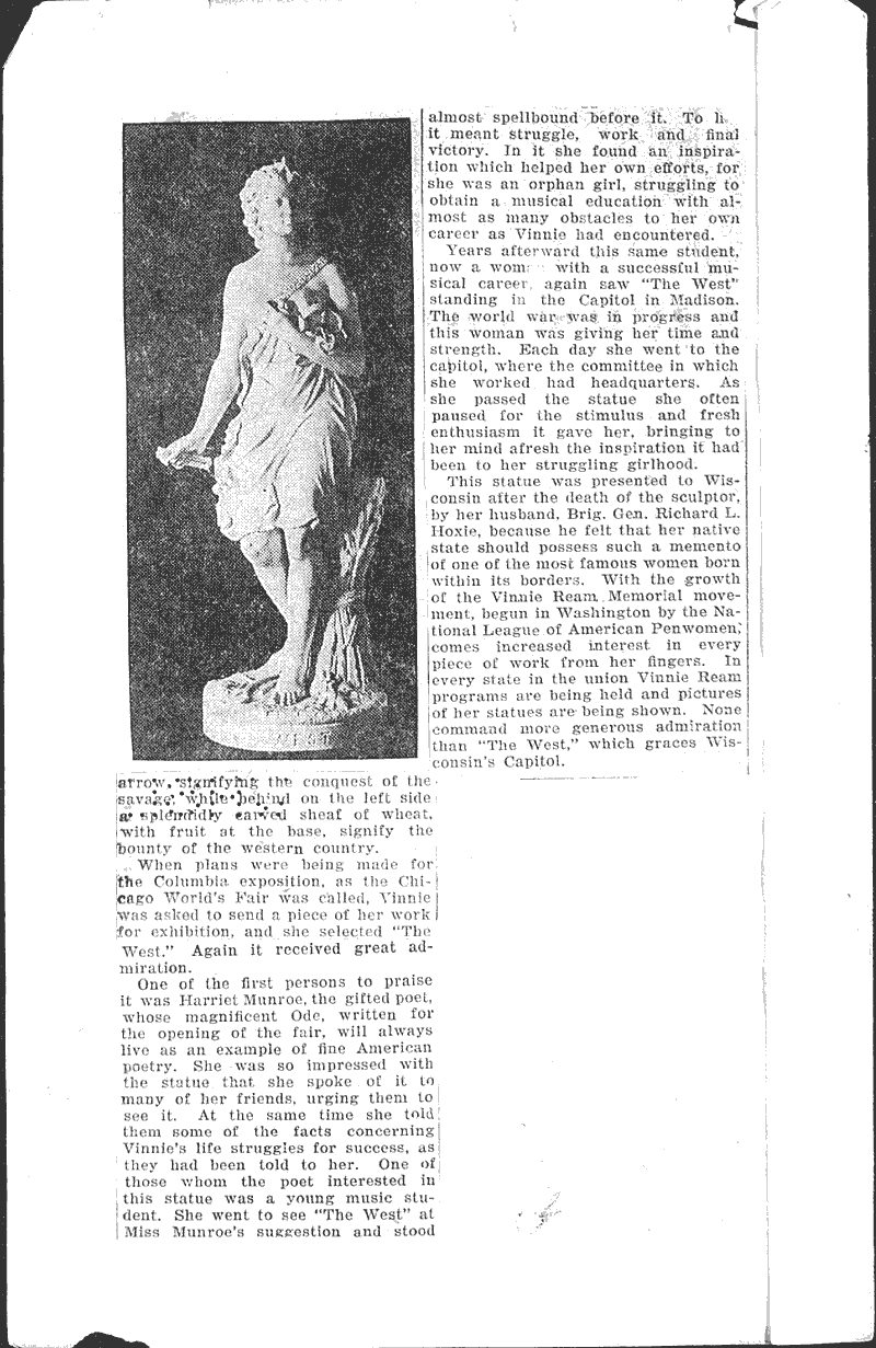  Source: Wisconsin State Journal Topics: Art and Music Date: 1924-08-17