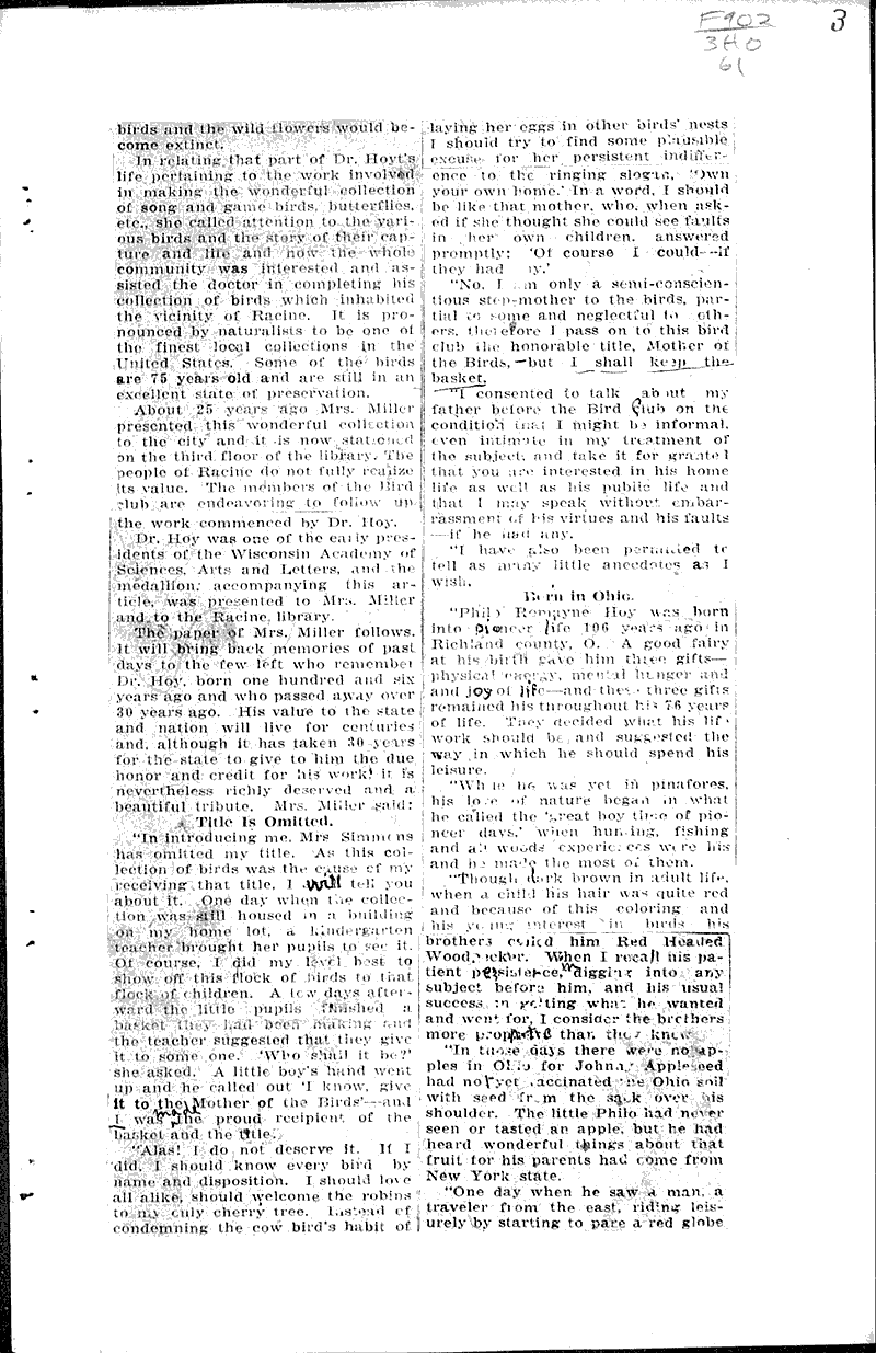  Source: Racine Journal-News Topics: Education Date: 1922-05-02