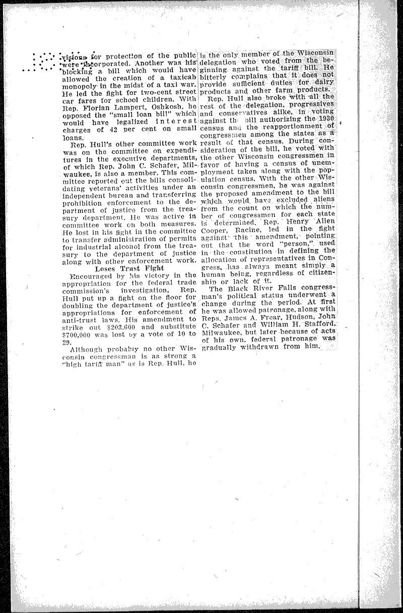  Source: Wisconsin State Journal Topics: Government and Politics Date: 1930-07-20