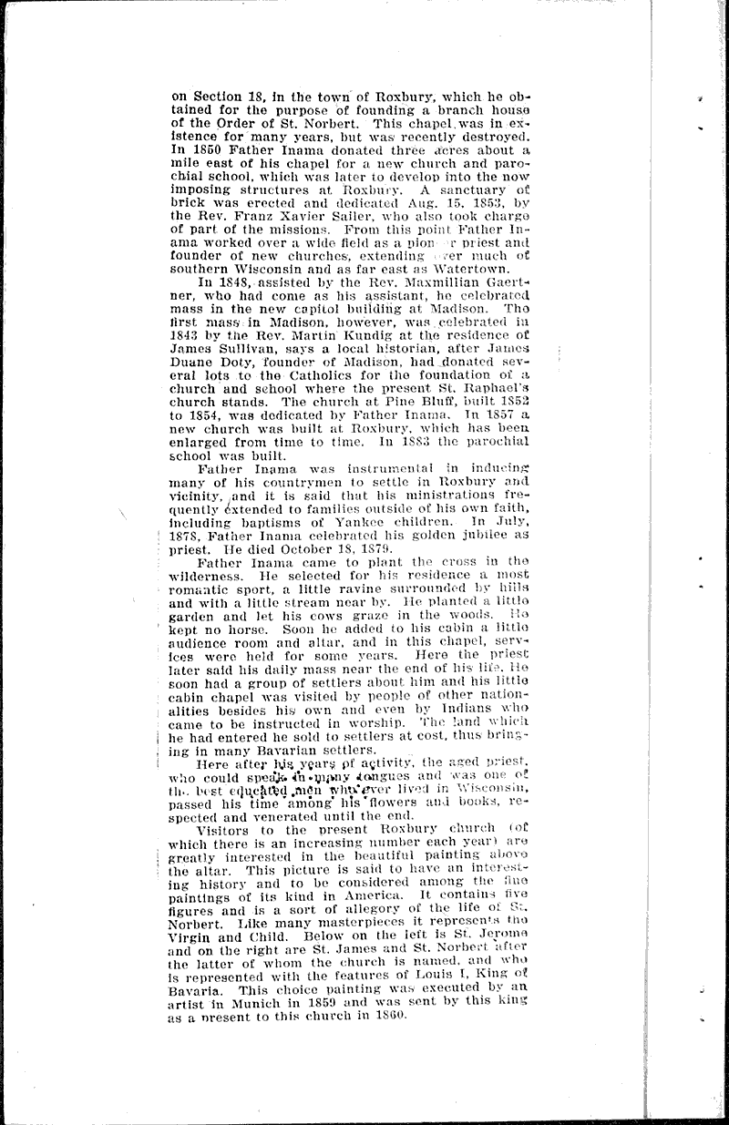  Source: Wisconsin State Journal Topics: Church History Date: 1924-07-13