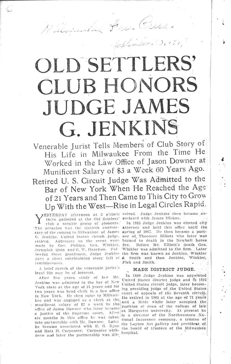  Source: Milwaukee Free Press Date: 1917-09-30