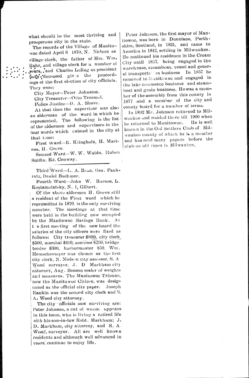  Source: Manitowoc Sentinel Date: 1901-05-19
