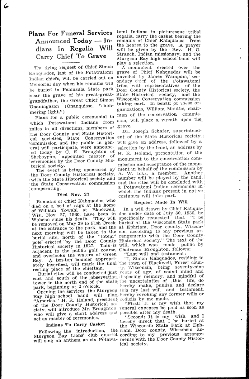  Source: Sheboygan Daily Press Topics: Government and Politics Date: 1931-05-23