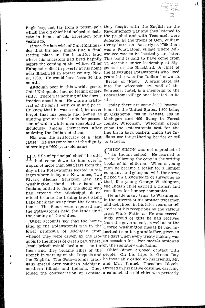  Source: Milwaukee Journal Topics: Indians and Native Peoples Date: 1931-05-31