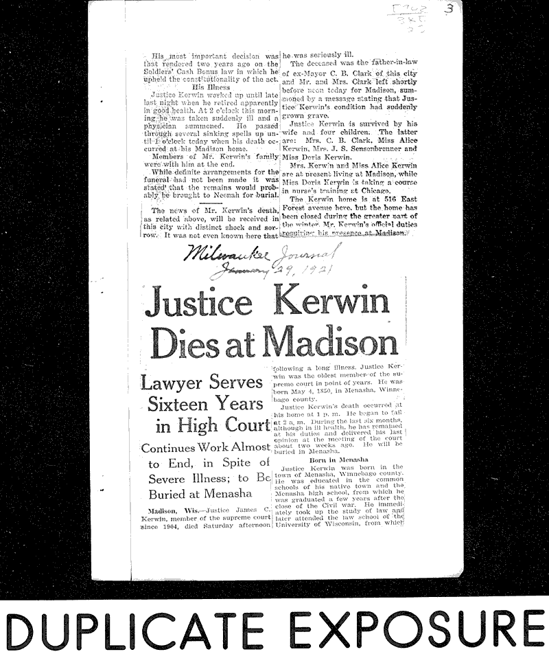  Source: Milwaukee Journal Date: 1921-01-29
