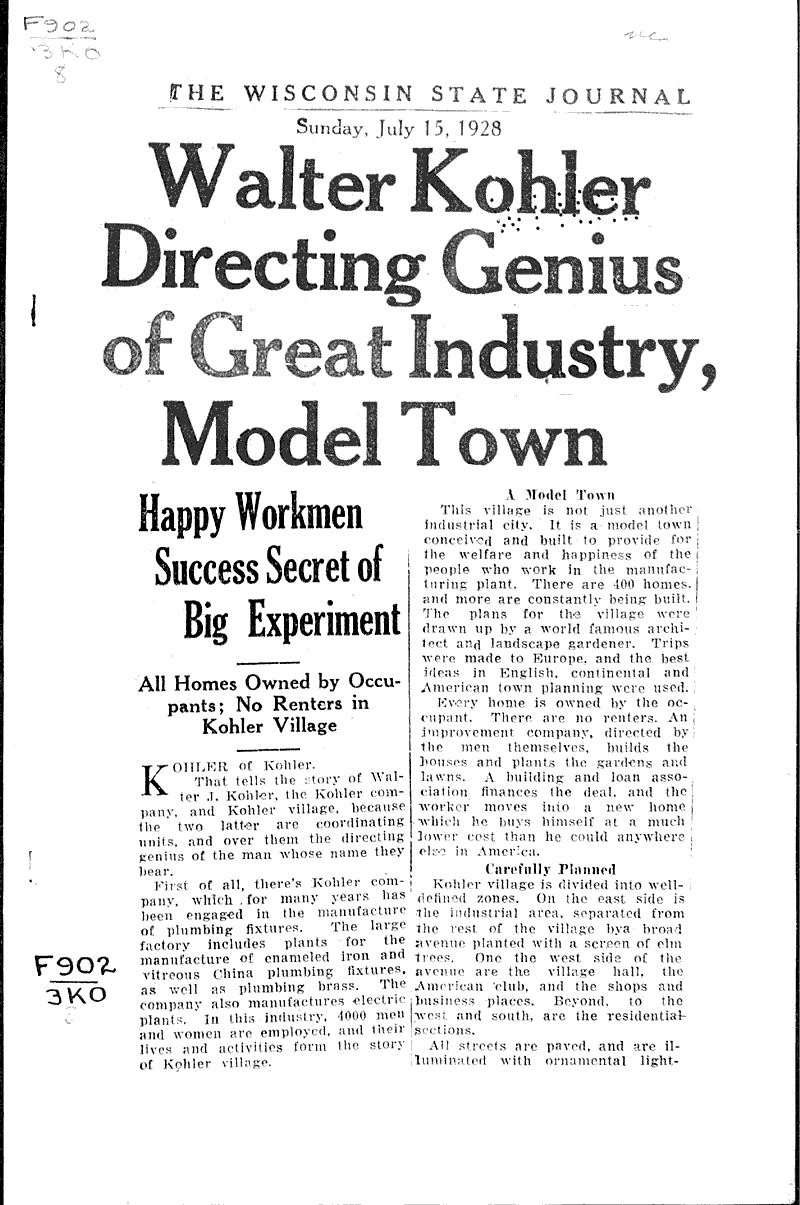  Source: Wisconsin State Journal Date: 1928-07-15