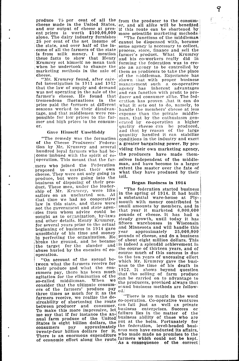 Tablet to Krumrey to be unveiled Thursday Date: 1927-10-11