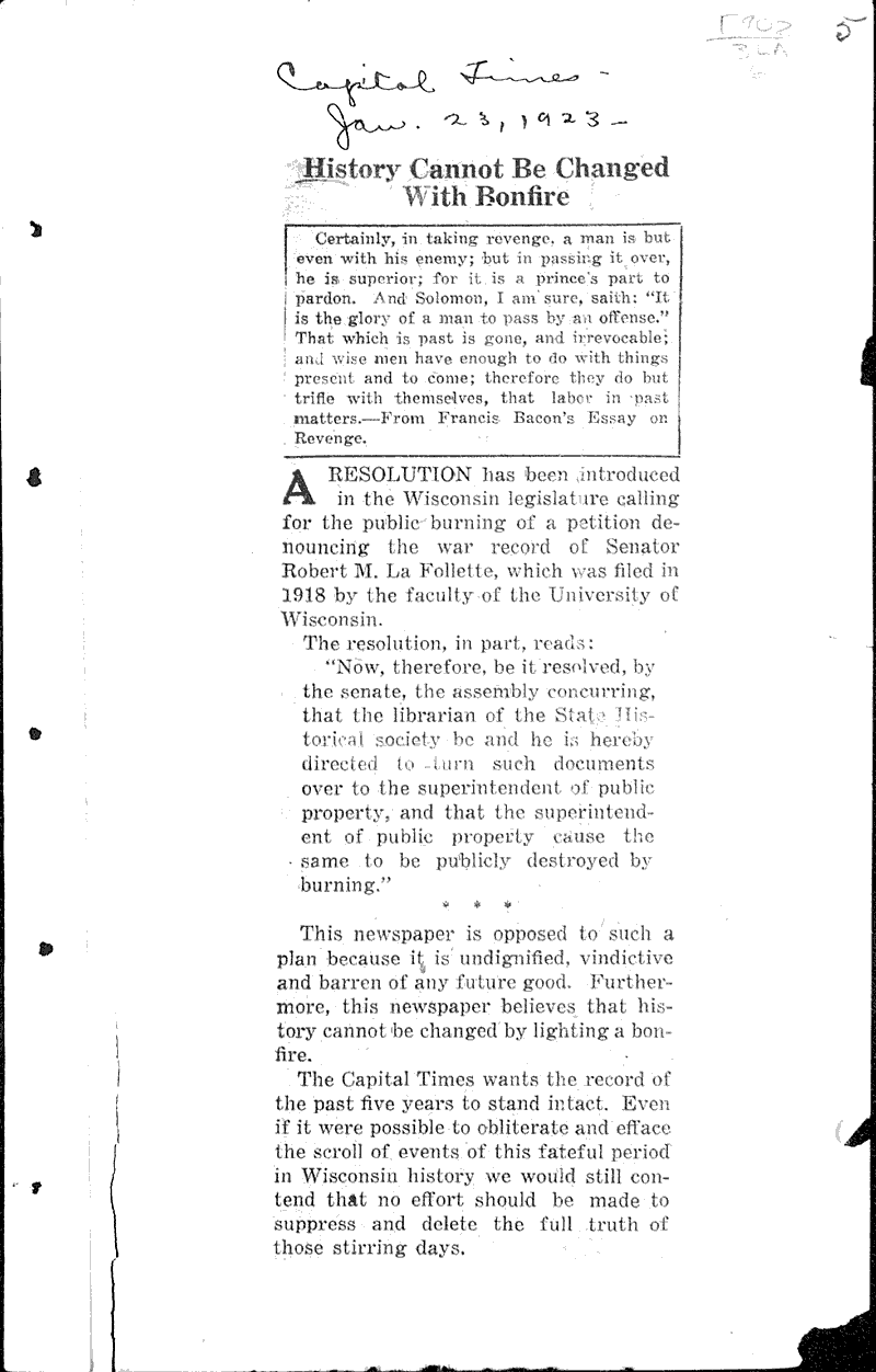  Source: Wisconsin State Journal Date: 1923-01-17