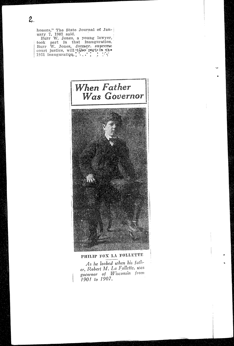  Source: Wisconsin State Journal Date: 1931-01-04