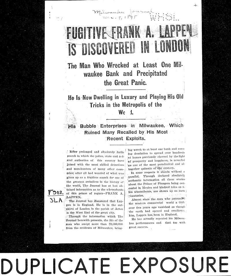  Source: Milwaukee Journal Date: 1898-12-07