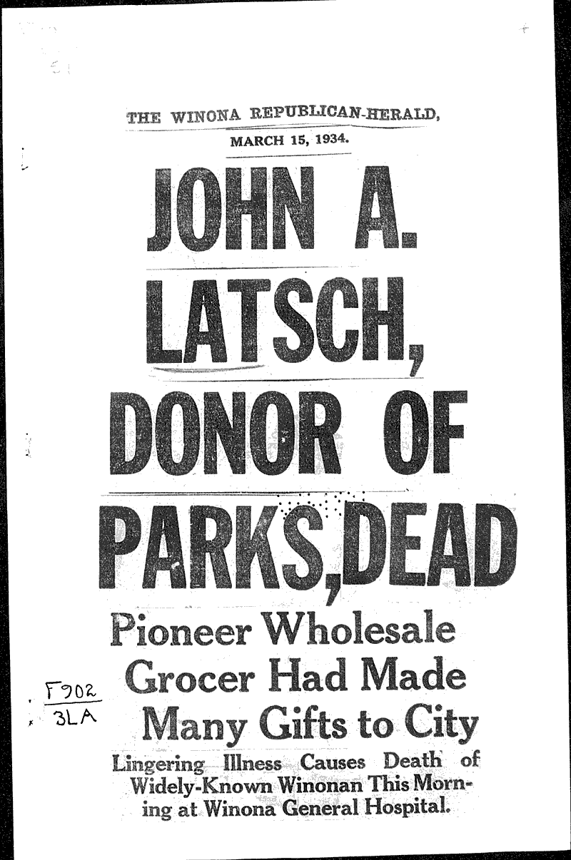  Source: Winona Republican-Herald (MN) Date: 1934-03-15