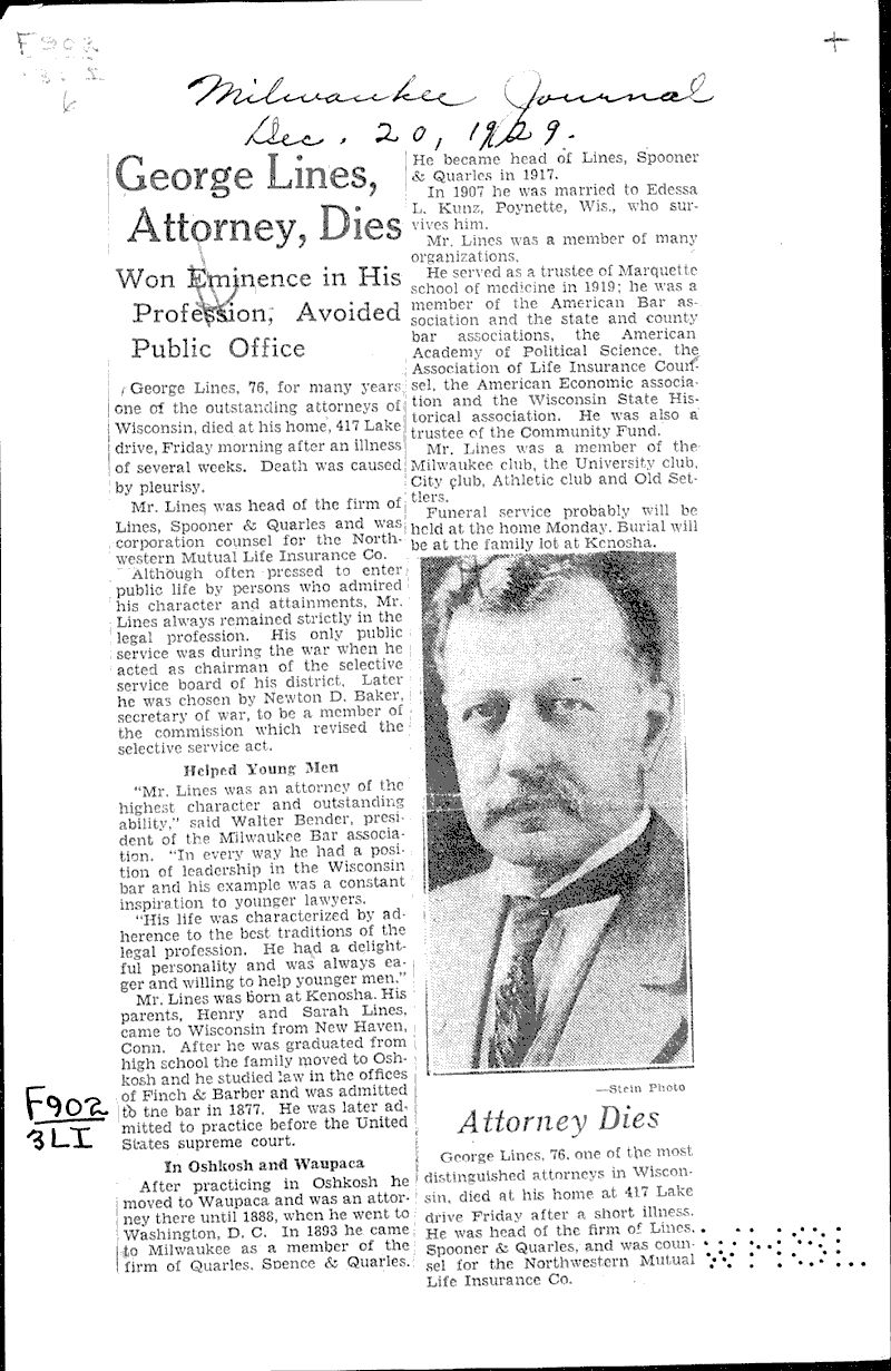  Source: Milwaukee Journal Date: 1929-12-20