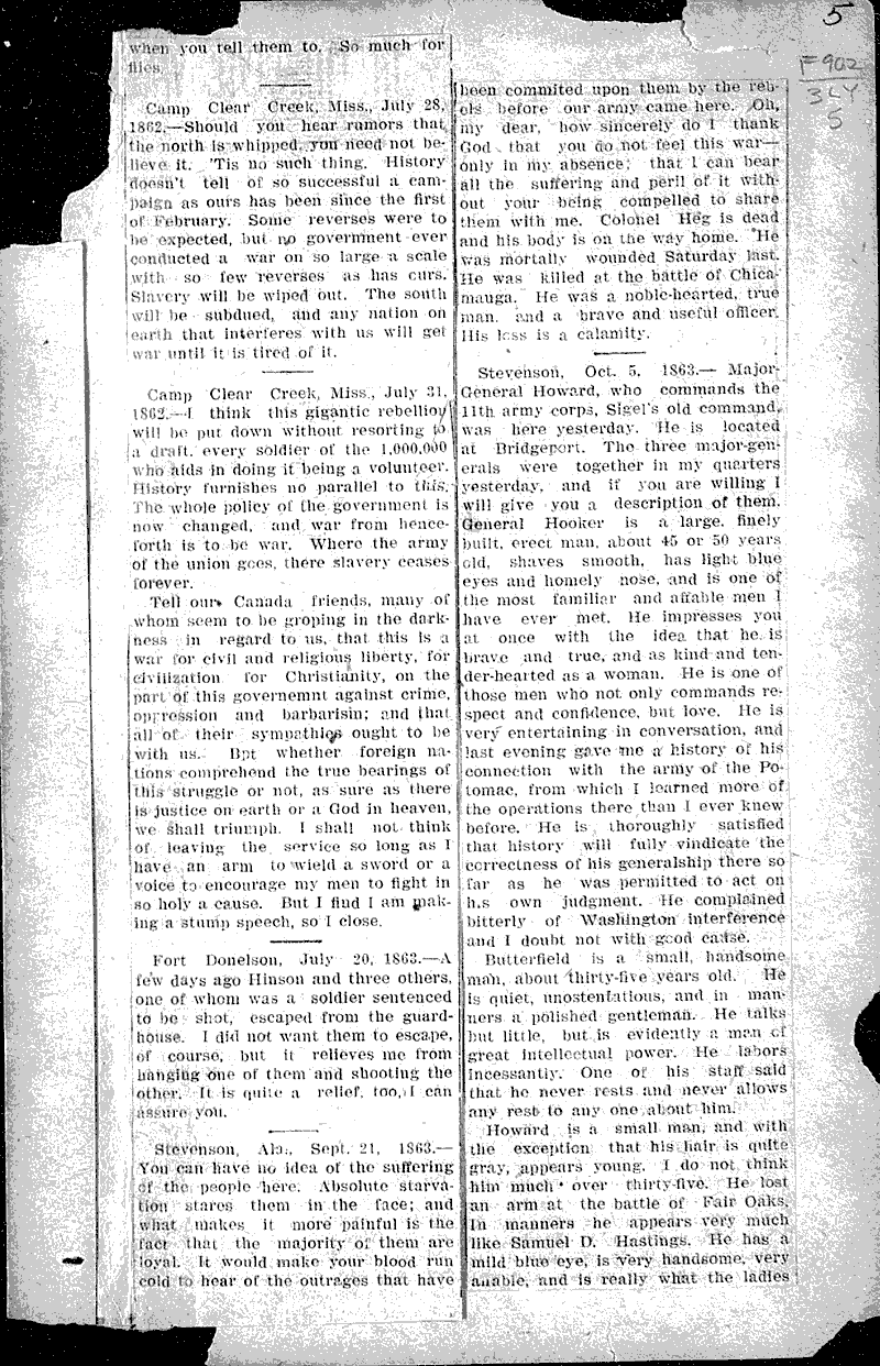  Source: Madison Democrat Topics: Civil War Date: 1907-10-13