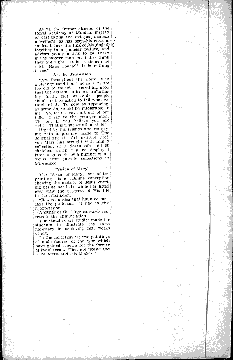 Source: Milwaukee Sentinel Topics: Art and Music Date: 1929-06-04