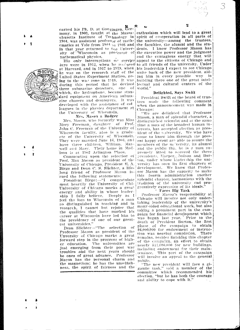  Source: Wisconsin State Journal Topics: Education Date: 1925-08-19