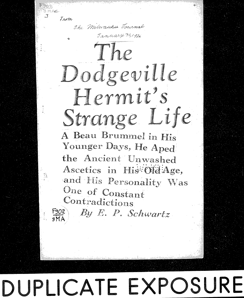  Source: Milwaukee Journal Date: 1926-01-31