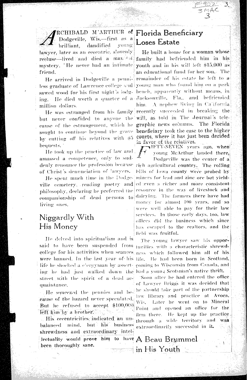  Source: Milwaukee Journal Date: 1926-01-31