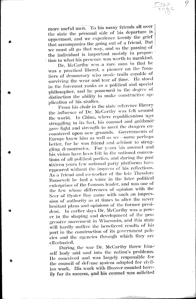  Source: LaCrosse Tribune Topics: Government and Politics Date: 1921-03-29