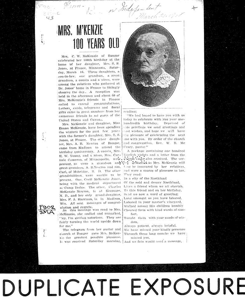  Source: Bangor Independent Date: 1918-03-21