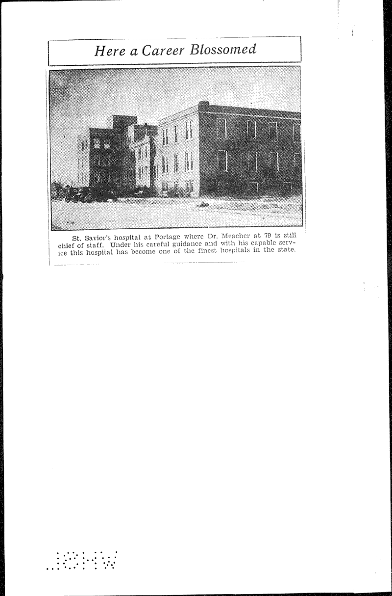 Portage scans half century career and applauds Newspaper Article