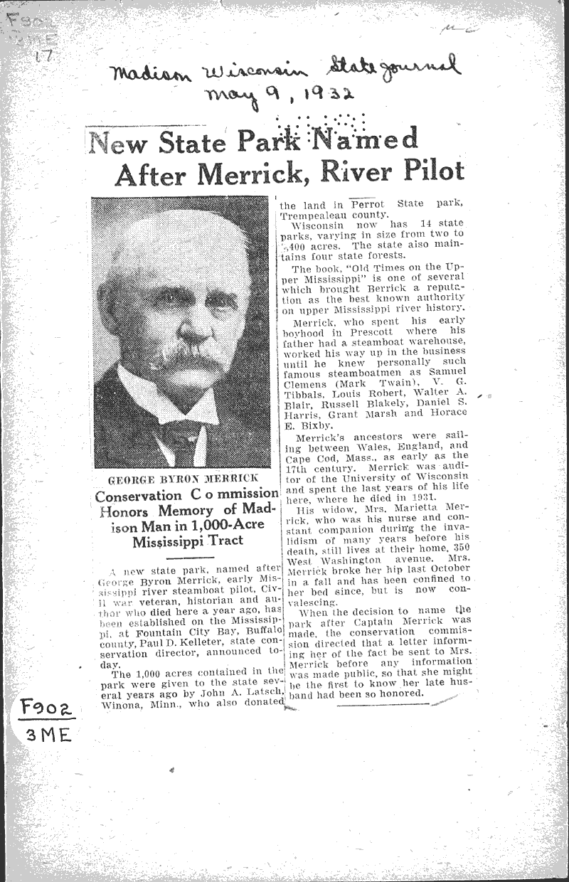  Source: Wisconsin State Journal Topics: Transportation Date: 1932-05-09