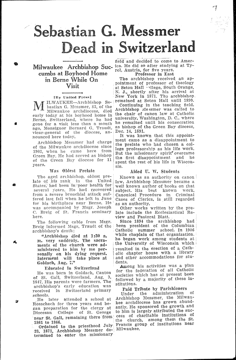  Topics: Church History