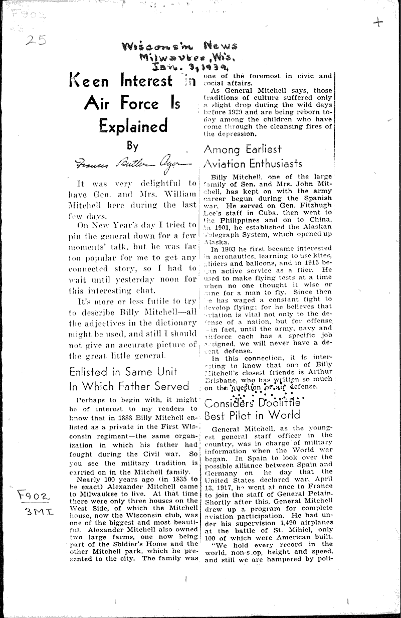  Source: Wisconsin News Topics: Wars Date: 1934-01-03