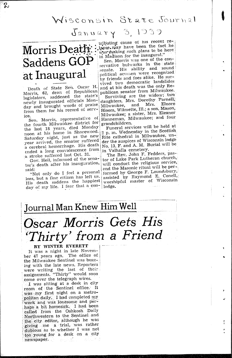  Source: Wisconsin State Journal Date: 1939-01-03