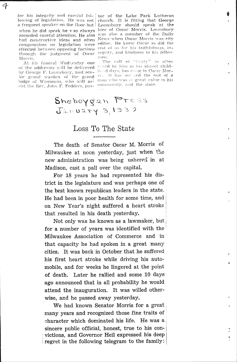  Source: Wisconsin State Journal Date: 1939-01-03
