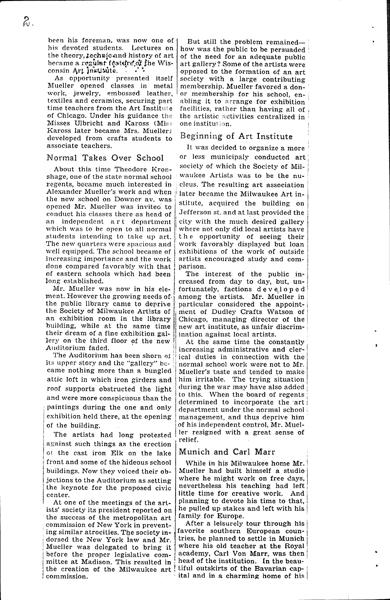  Source: Milwaukee Journal Topics: Art and Music Date: 1935-08-04