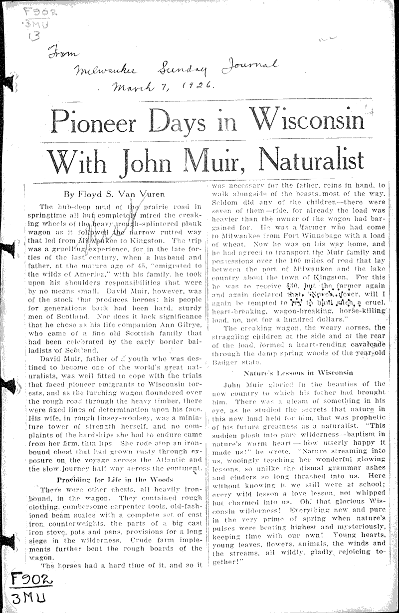 Source: Milwaukee Sunday Journal Topics: Industry Date: 1926-03-07