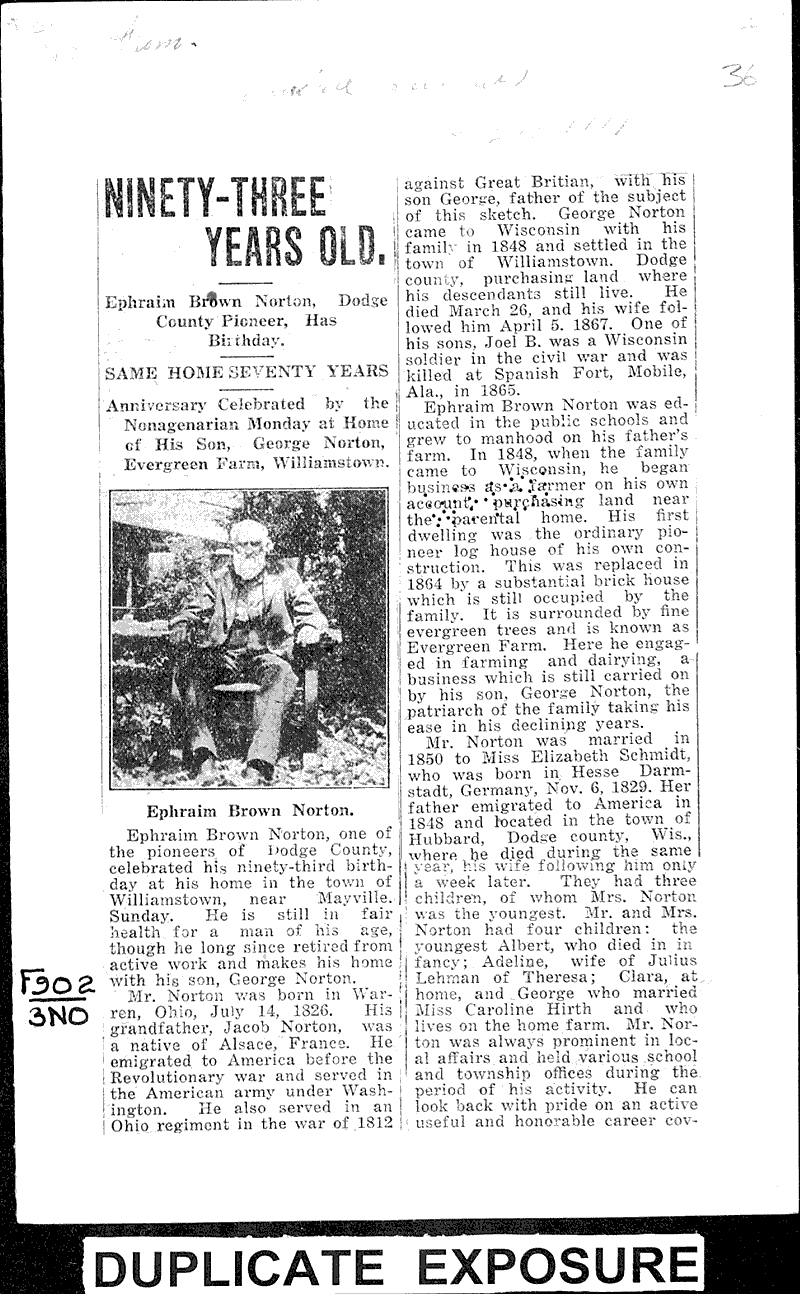 years old Newspaper Article/Clipping Wisconsin