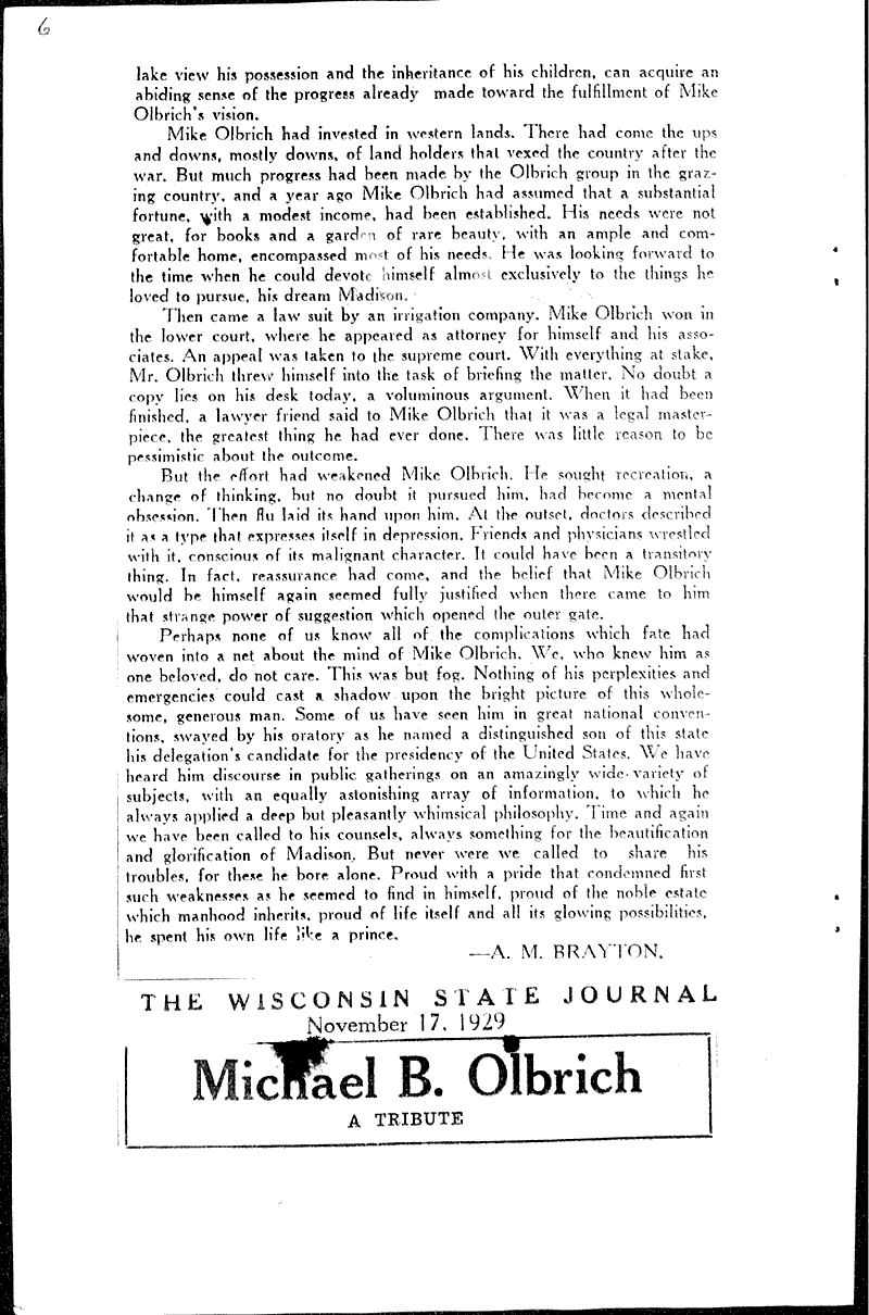  Source: Wisconsin State Journal Date: 1929-11-17