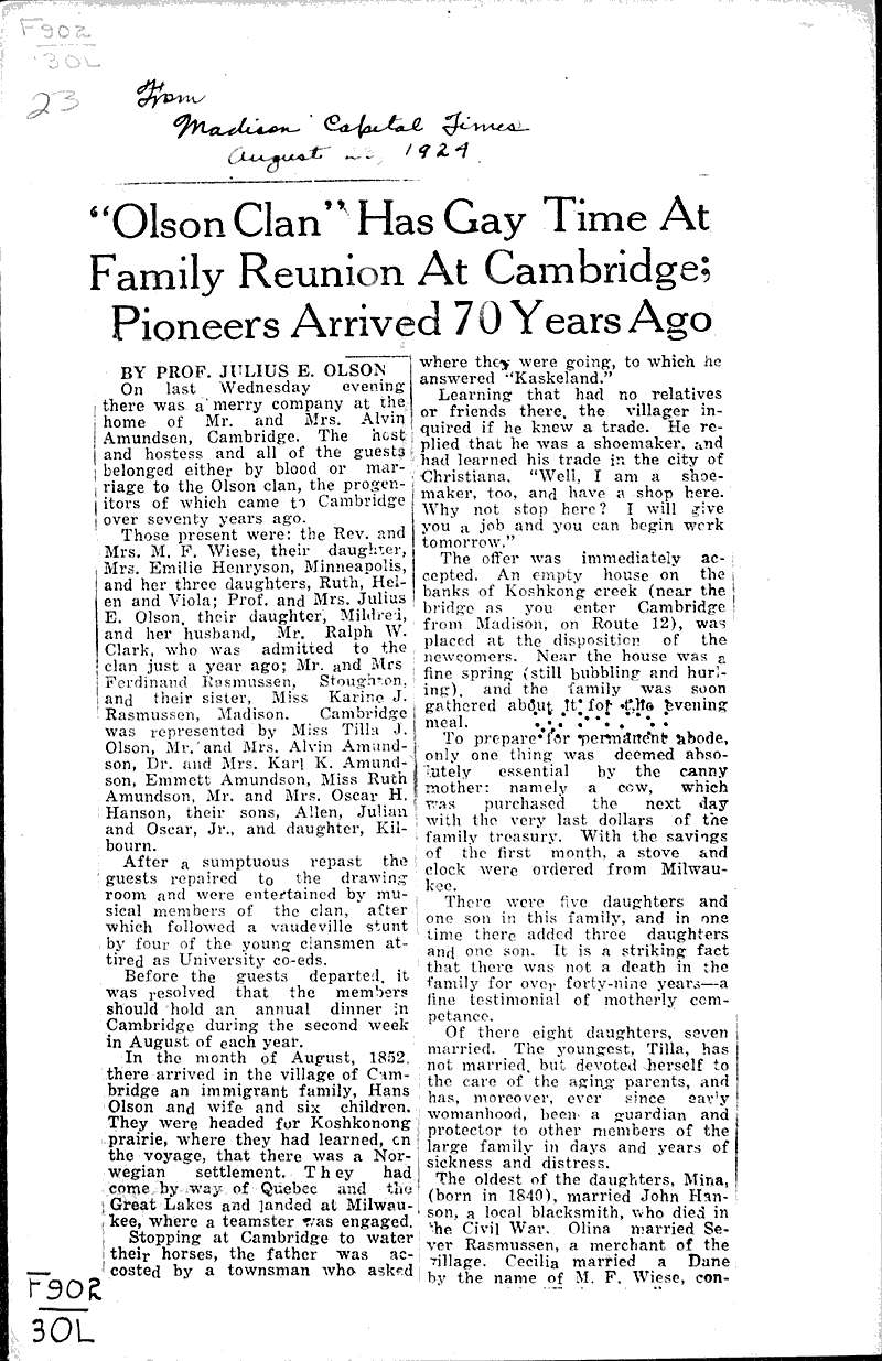  Source: Madison Capital Times Date: 1924-08-23