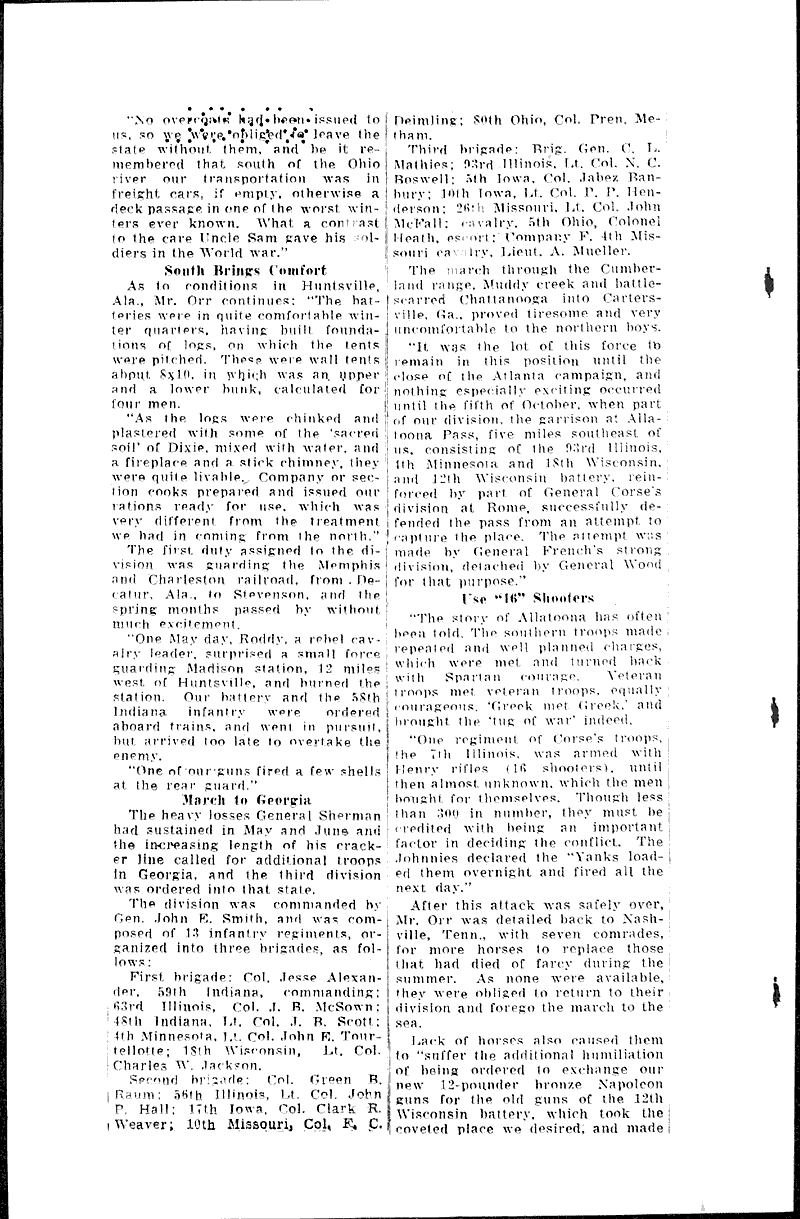  Source: Wisconsin State Journal Topics: Civil War Date: 1930-06-22