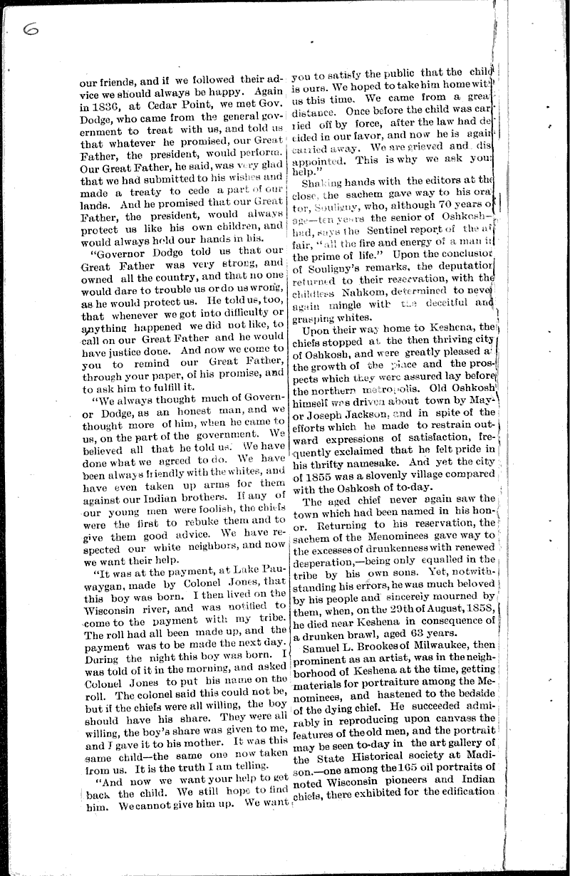  Source: Oshkosh Times Topics: Indians and Native Peoples Date: 1888-06-03