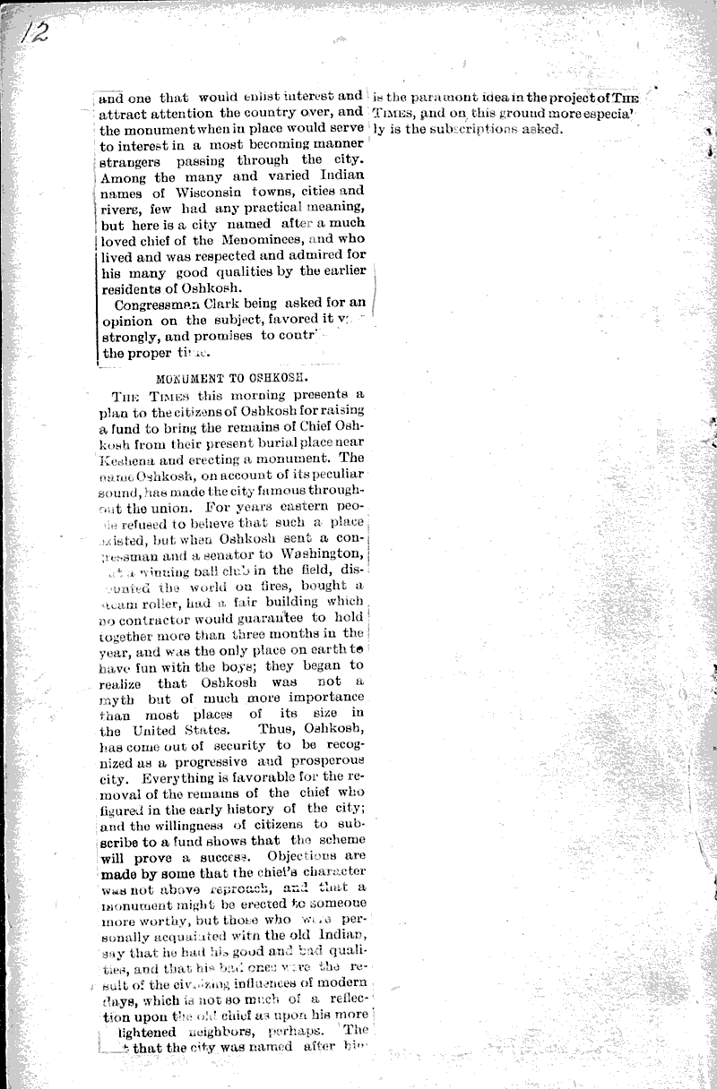  Source: Oshkosh Times Topics: Indians and Native Peoples Date: 1888-06-03